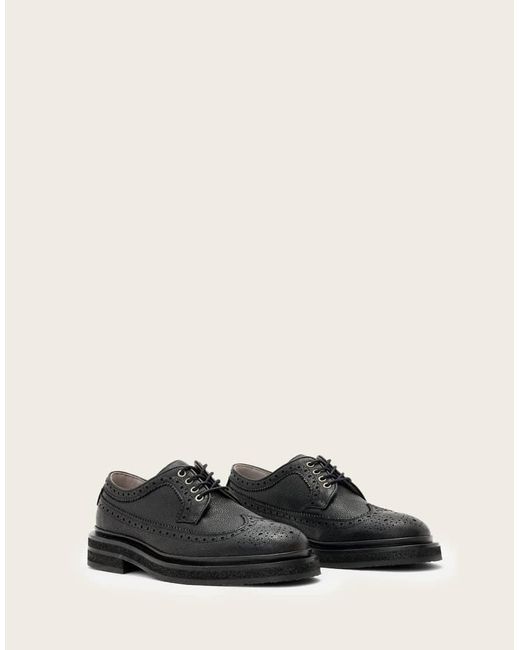 AllSaints Black Escher Brogue for men