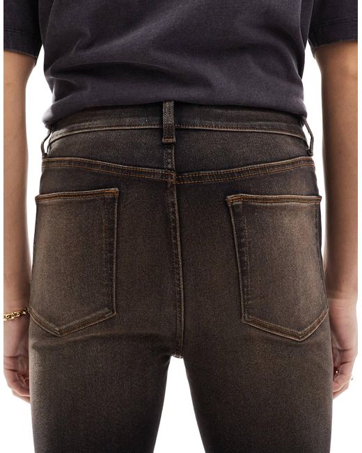 ASOS – spray-on-jeans in Black für Herren