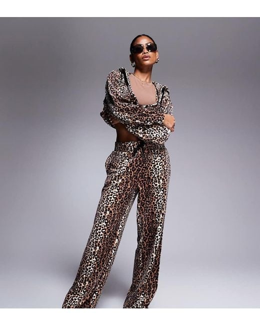 Juicy Couture Multicolor Velour Wide Leg Trackies