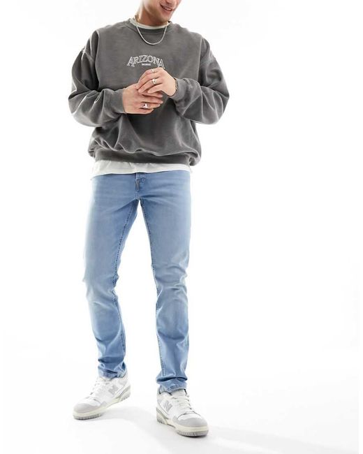 Vaqueros De Corte Slim Glenn De Jack & Jones de hombre de color Blue