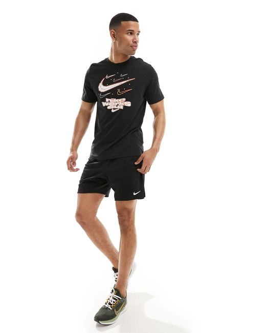Camiseta negra con estampado gráfico iykyk dri-fit Nike de hombre de color Black