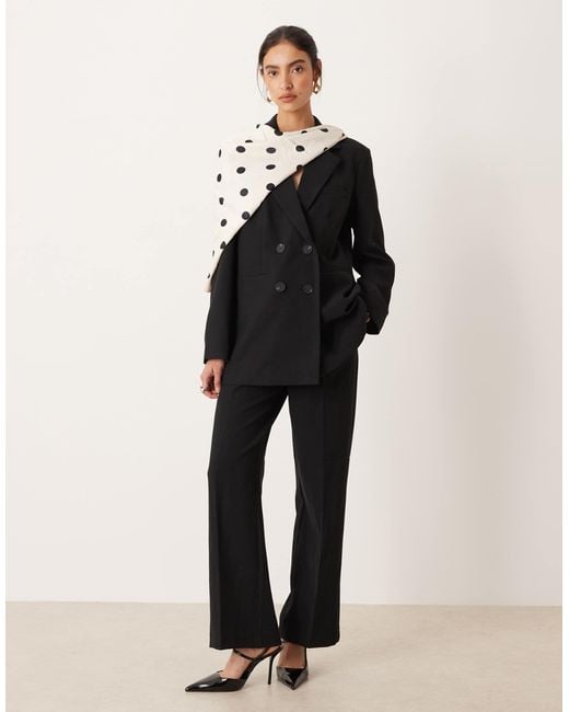 Y.A.S Black Tailored Wide Leg Trouser Co-ord