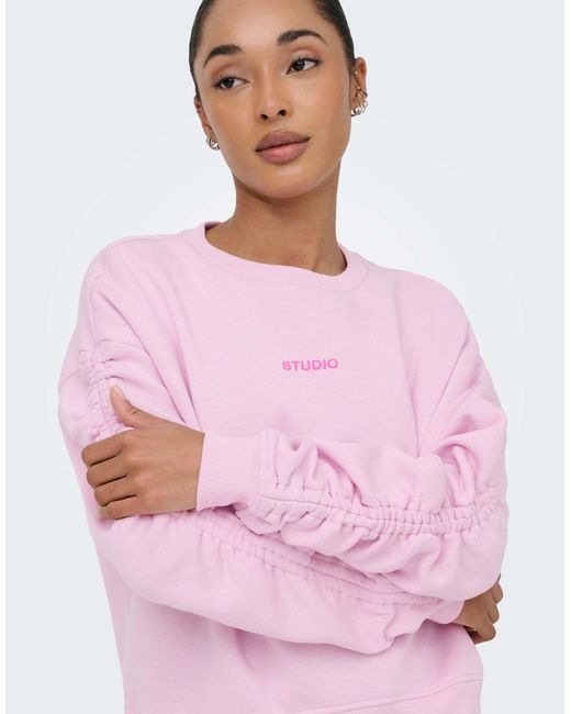 Sweat - orchidée ONLY en coloris Pink