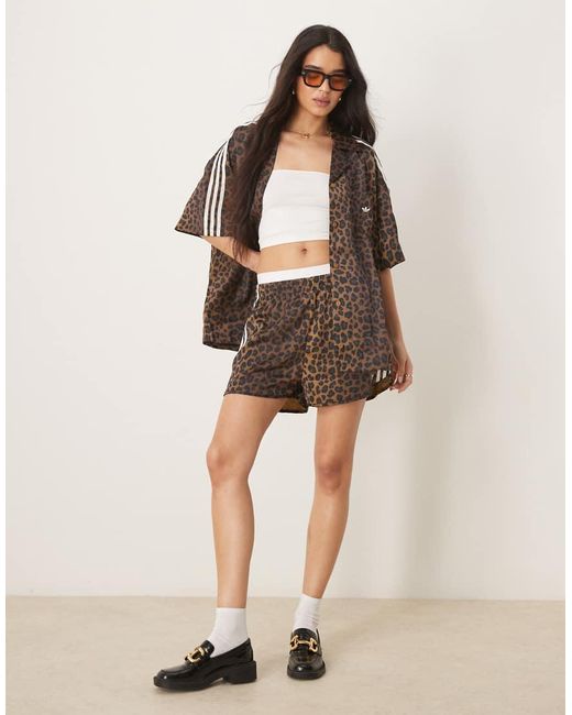 Adidas Originals Natural Satin Sprinter Shorts