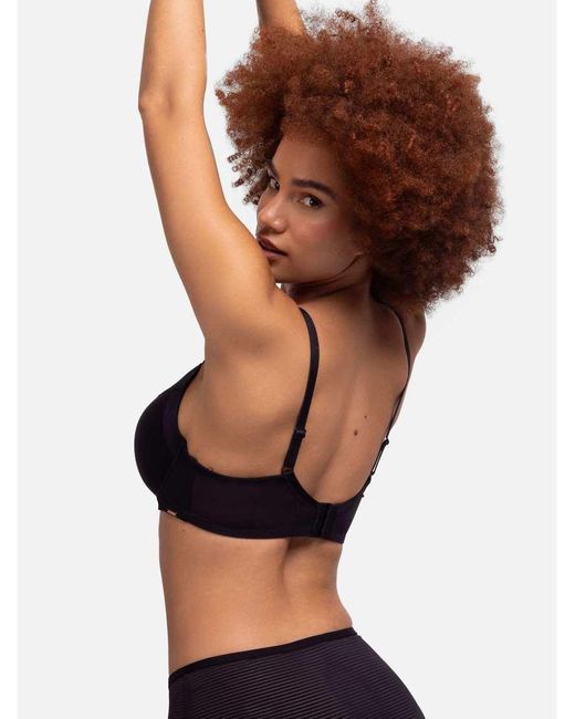 DORINA Black Carmen Light Padded Demi Bra