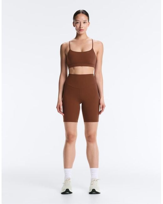 Oysho Brown Comfortlux High-Rise 20Cm Leggings