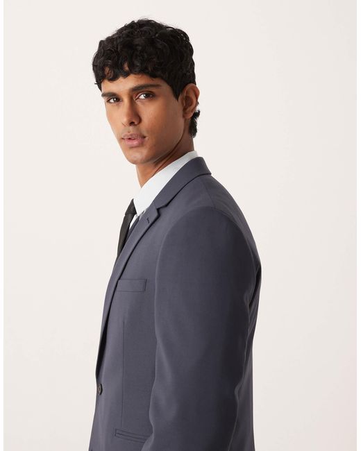 ASOS Blue Slim Suit Jacket for men