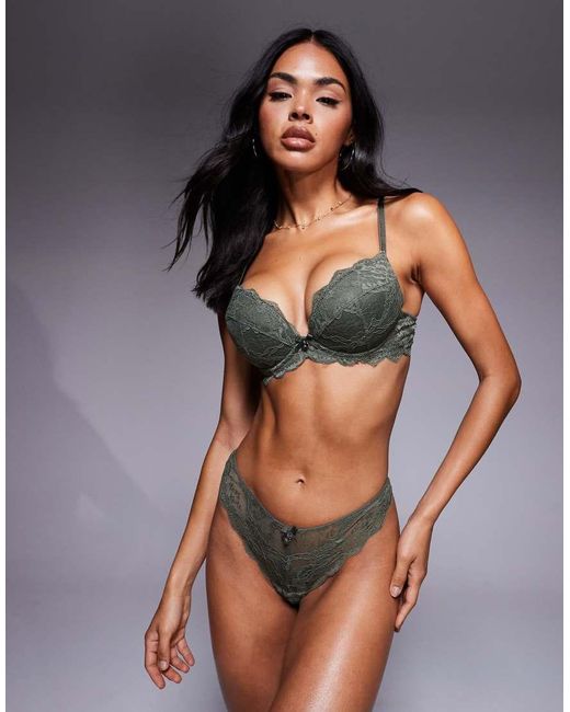 Boux Avenue Gray Molly Plunge Bra