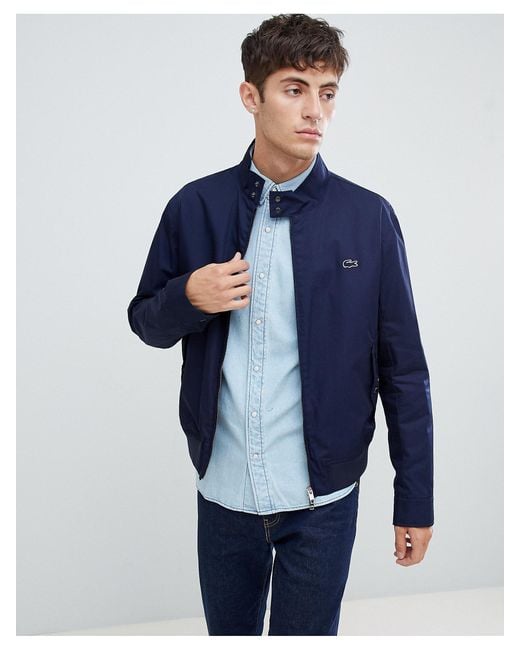 Lacoste Blue Harrington Jacket for men