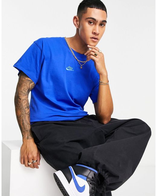 Nike Club T-shirt in Blue for Men | Lyst Australia