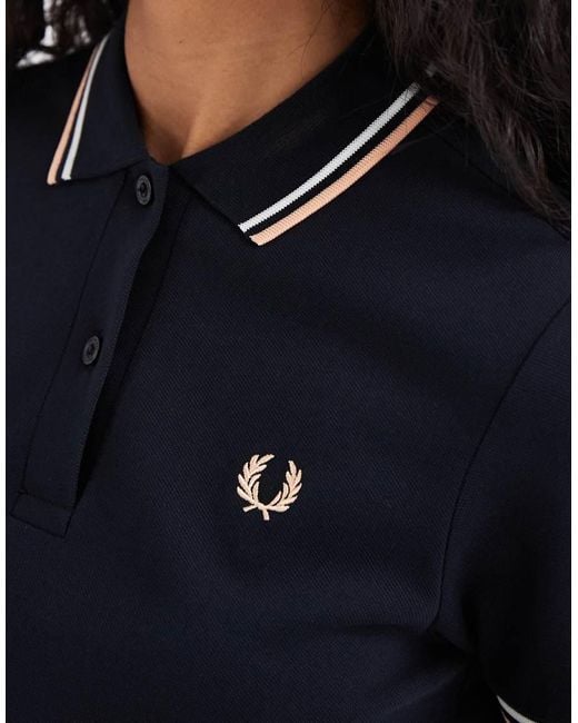 Fred Perry Blue Twin Tipped Mini Polo Dress