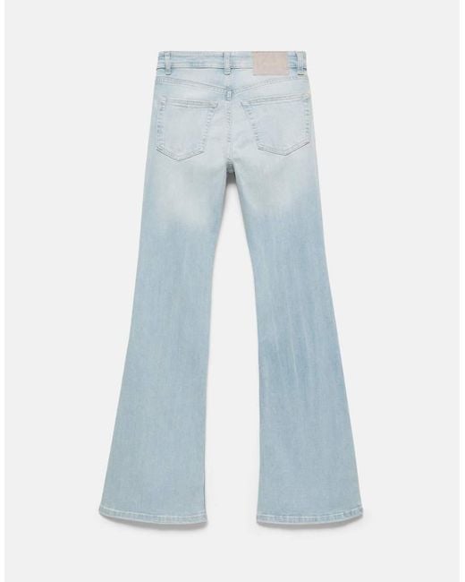 Pull&Bear Blue Skinny Flared Jeans