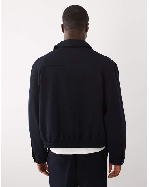 ASOS Blue Smart Co-Ord Blouson Jacket for men