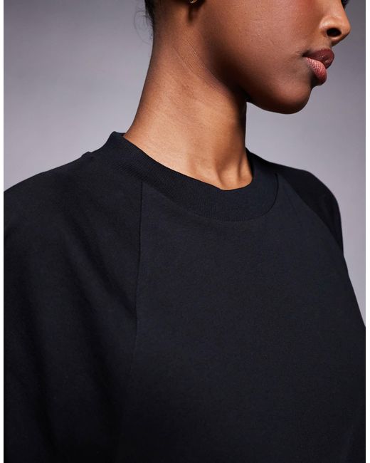 ASOS Black T Shirt Swing Mini Dress