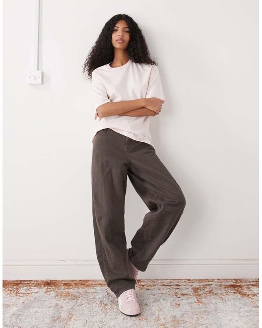 Monki Natural Oversized T-shirt