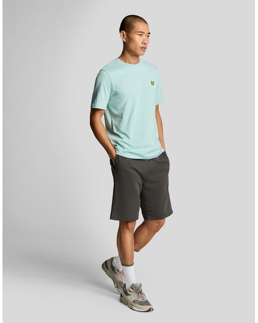 Lyle & Scott Green Superfine Cotton Sweat Shorts for men