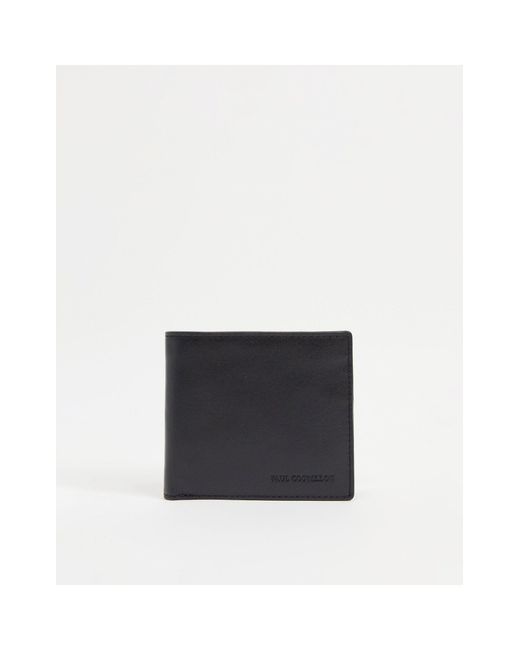 Paul Costelloe Black Leather Wallet for men
