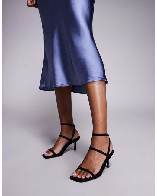 SIMMI Blue Karson Strappy Heeled Sandals