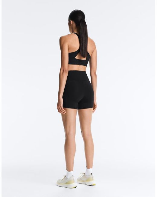 Oysho Blue 10Cm Compressive Pocket High Rise Hot Pants