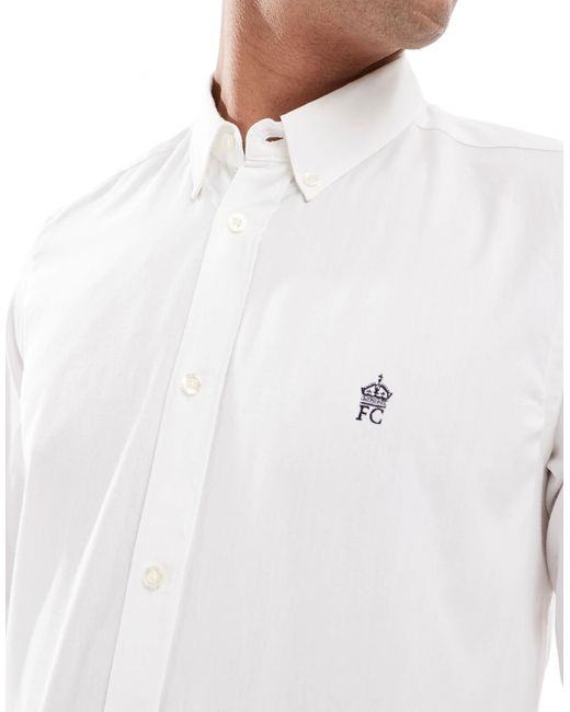 French Connection French connection – elegantes, figurbetontes hemd in White für Herren