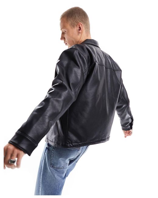 Detroit - veste zippée en similicuir Abercrombie & Fitch pour homme en  coloris Noir | Lyst