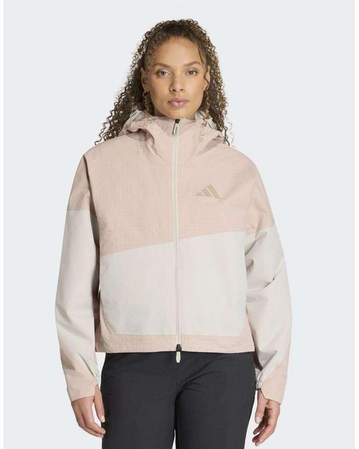 Adidas Originals Natural Terrex Xploric 2 Layer Climaproof Jacket