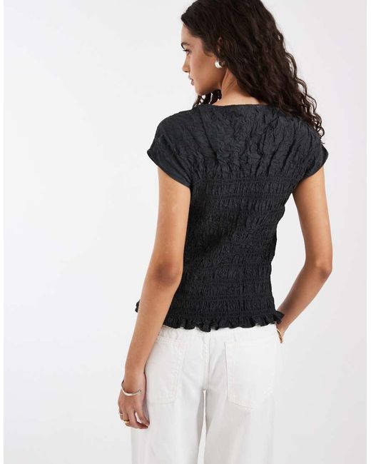 & Other Stories White Sheered Top