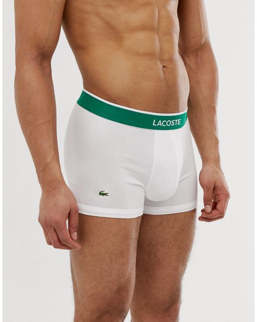 Lacoste – Colours Core – 3er Pack weiße Unterhosen in Weiß für Herren |  Lyst DE