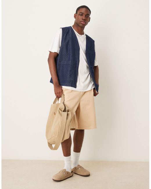 ASOS – jeansweste in Blue für Herren