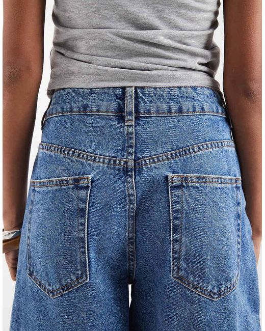 ASOS Blue Denim Dad Short