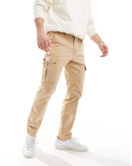 Pantalones cargo color arena austin Tommy Hilfiger de hombre de color Natural