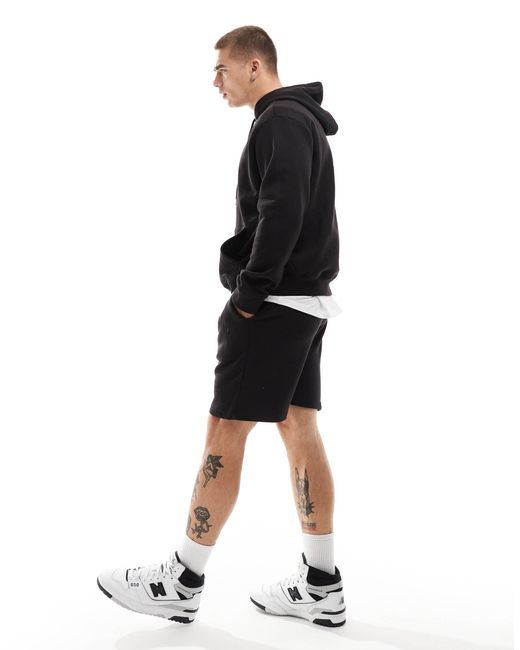 Dtt - ensemble en jersey avec sweat à capuche à enfiler et short Don't Think Twice pour homme en coloris Black