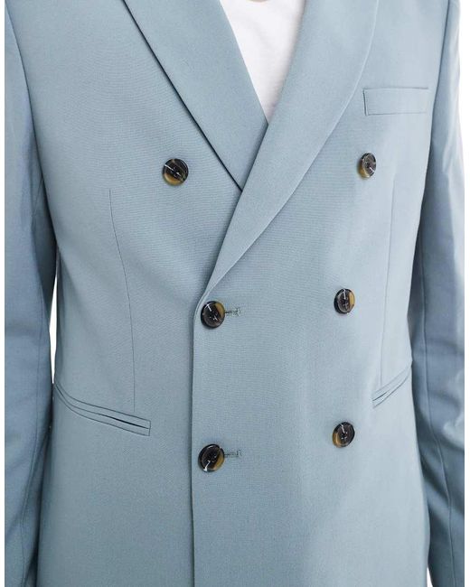 ASOS Blue Regular Suit Jacket for men