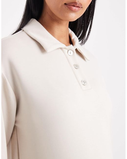 Vero Moda Natural Super Soft Polo Top