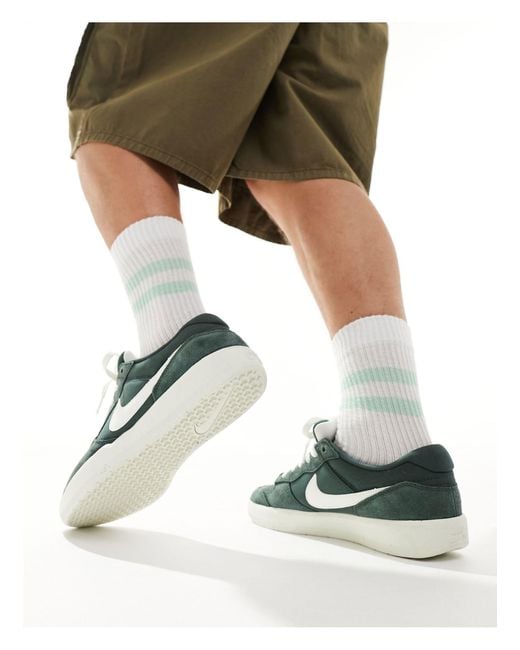 Nike - sb force 58 - sneakers scuro e bianche di Nike in Green da Uomo