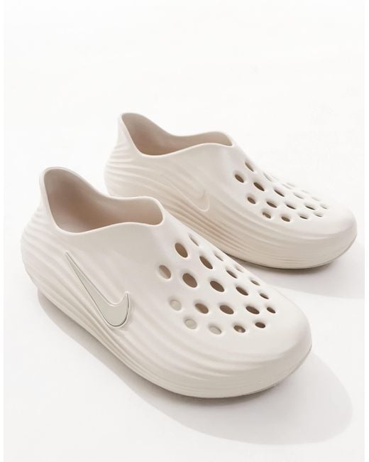 Nike Gray Reactx Rejuven8 Clogs for men