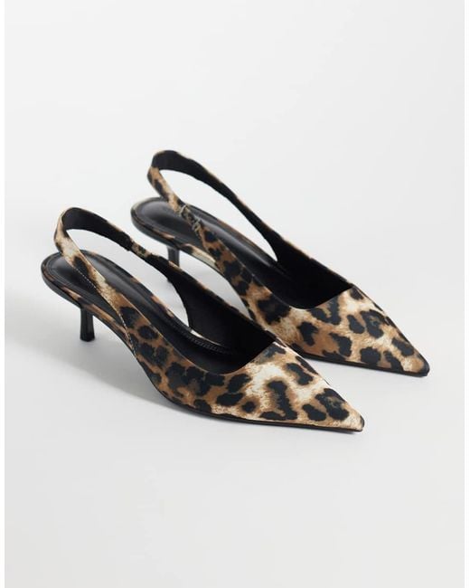ASOS White Signature Kitten-heeled Shoes
