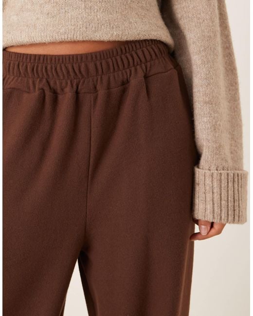 ASOS Brown Supersoft Oversized Barrell Leg jogger