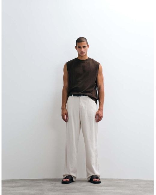 ASOS White Oversized Tank for men