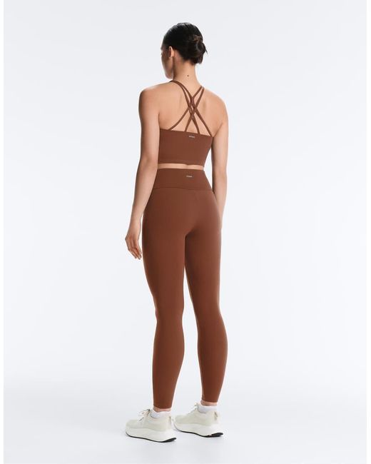 Oysho Brown Comfortlux Strap Tank Top With Cups
