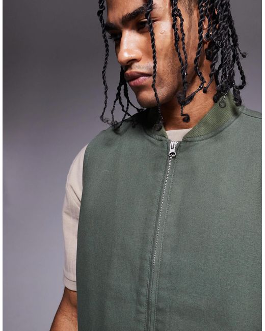 ASOS Gray Washed Vest for men