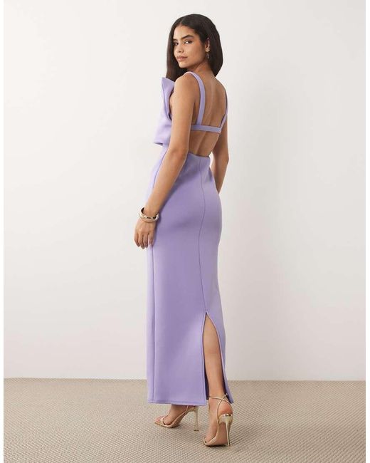 ASOS Purple Structured Cami Maxi Dress