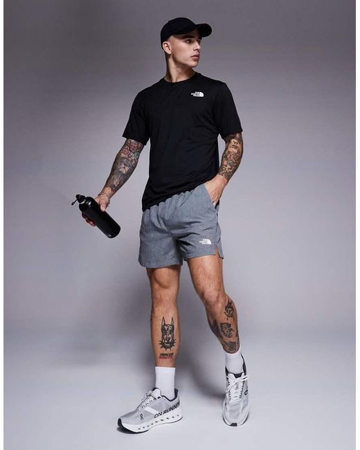 The North Face Blue 24/7 5" Logo Shorts for men