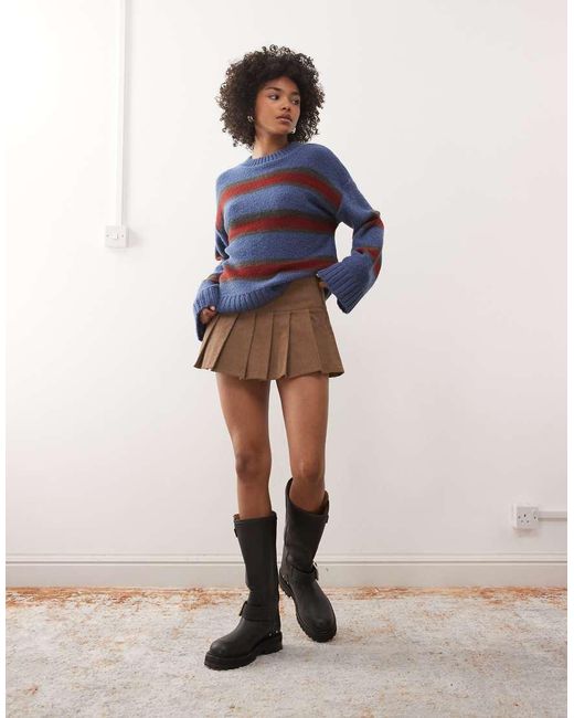 Reclaimed Vintage Blue Clean Knitted Jumper