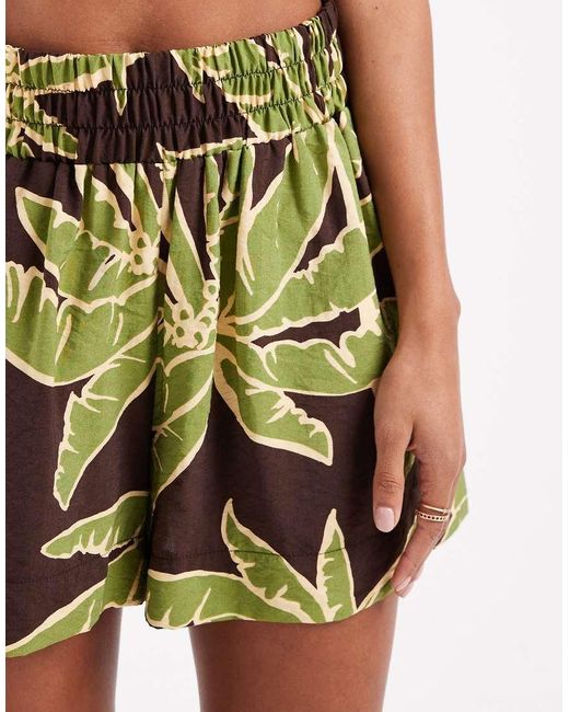 ASOS Yellow Pull On Shorts Co-Ord