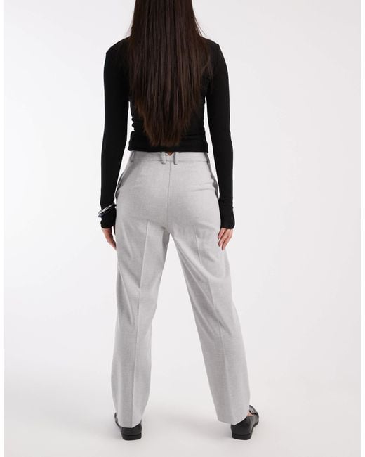 ASOS White Tailored Slim Straight Ankle Grazer Trousers