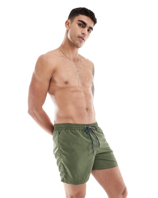 Paul Smith Green Paul Smith Swim Shorts With Zebra Logo for men