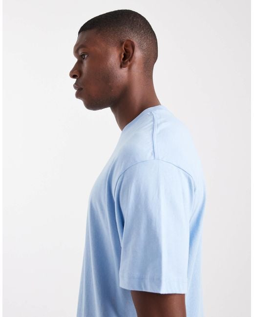 Cotton On Blue Loose Fit T-shirt for men
