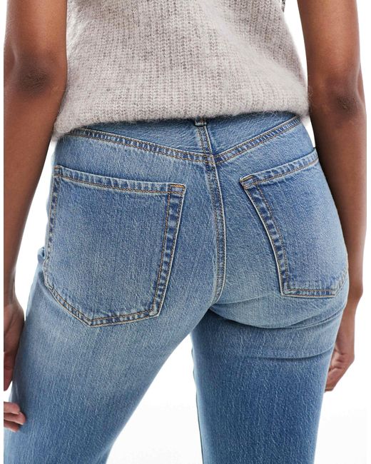 Stradivarius Blue D98 Tall Straight Leg Jeans