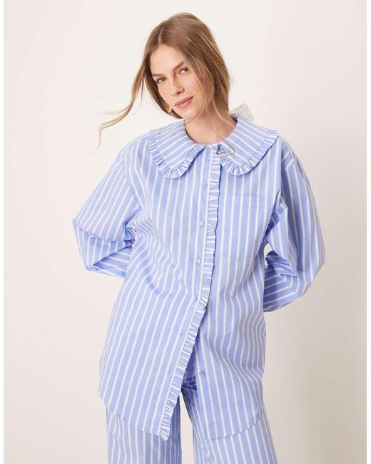 Glamorous Overhemd Met Knopen in het Blue
